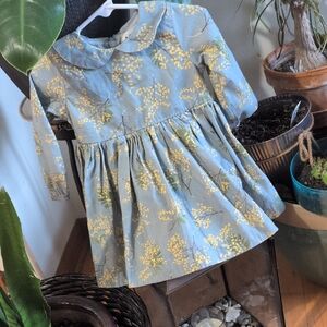 Molo Blue and Yellow Floral Dress